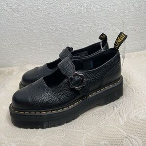 NWOB Dr. Martens Addina Flower Leather Buckle Platform Mary Jane Women Size 10